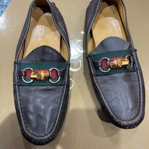 Gucci Driving Shoes with Bamboo Horsebit size 40.5